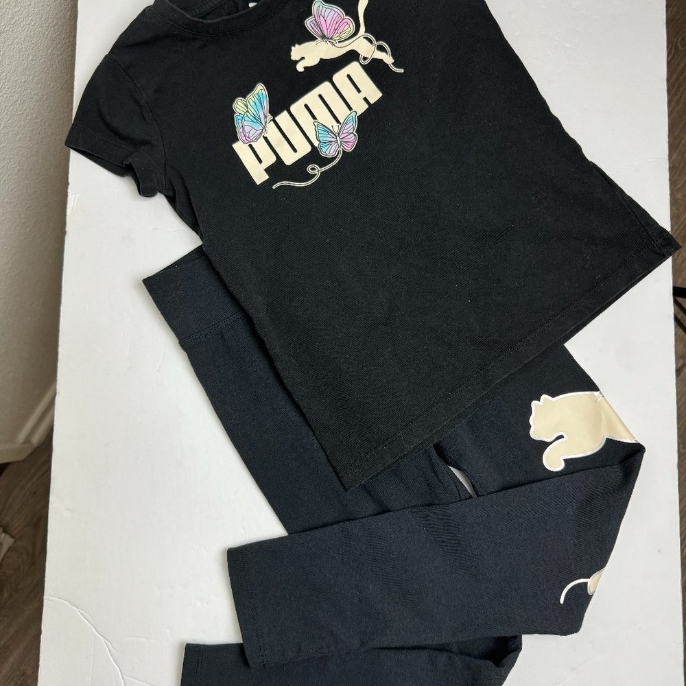 Girls Puma jogging set Butterflies Sz 6/7